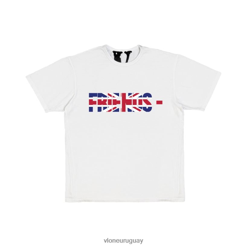 hombres Vlone camiseta amigos gbr blanca arriba 84H0B266