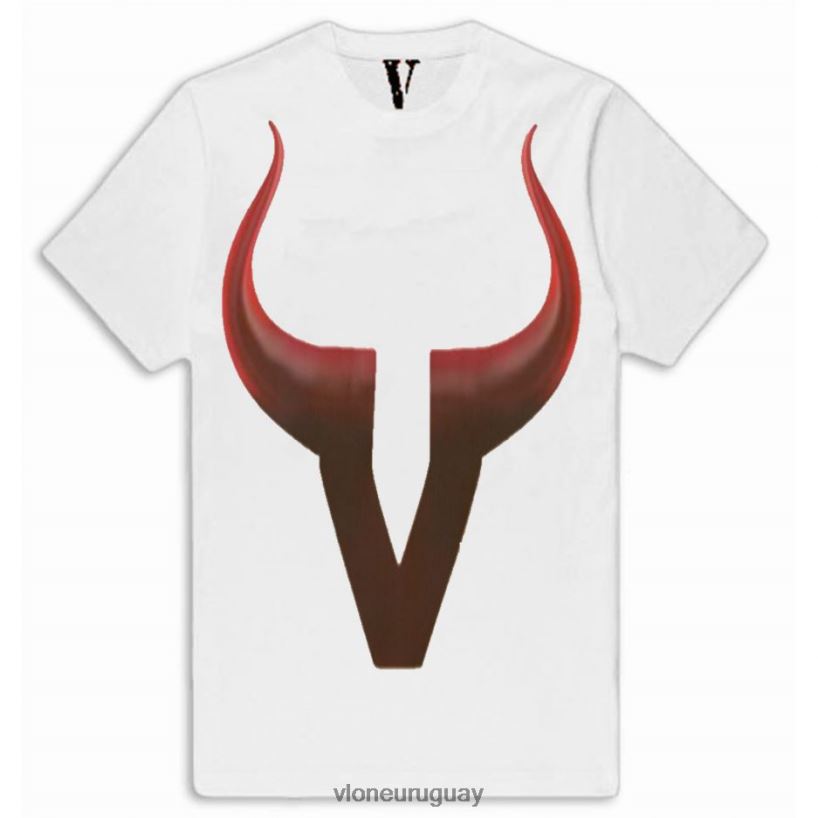 hombres Vlone camiseta con forma de diablo arriba 84H0B300