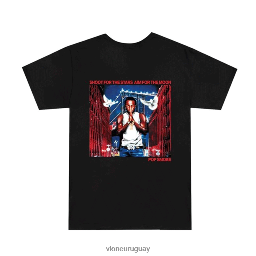 hombres Vlone camiseta pop smoke city arriba 84H0B328