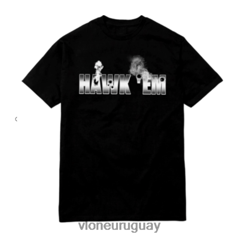hombres Vlone camiseta pop smoke hawk em' arriba 84H0B309