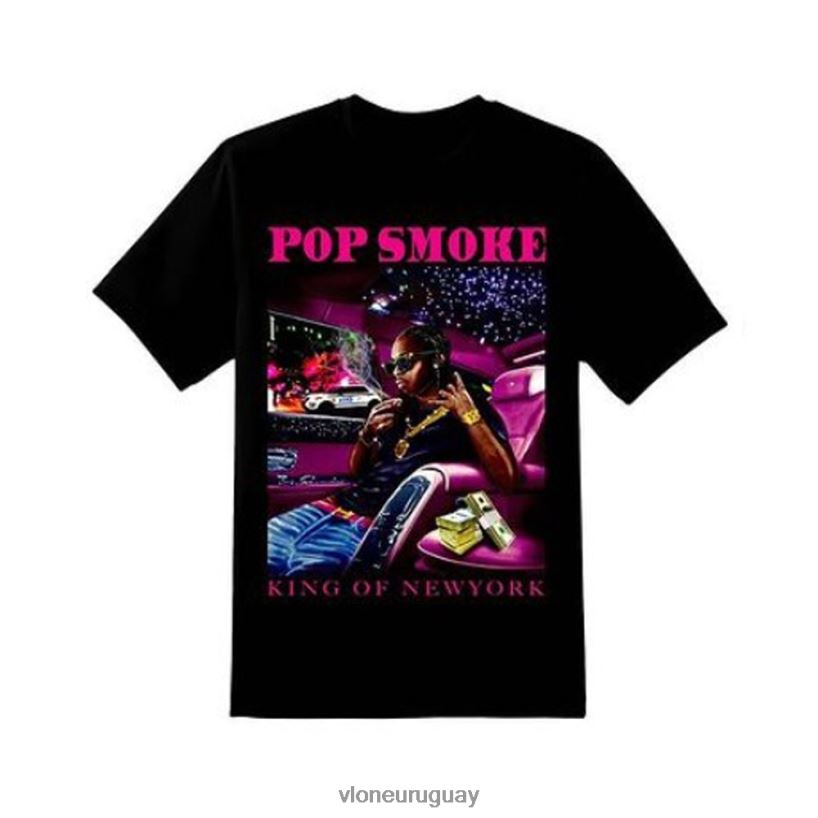 hombres Vlone camiseta pop smoke rey de ny arriba 84H0B169