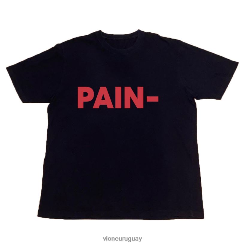 hombres Vlone dolor camiseta negra arriba 84H0B218