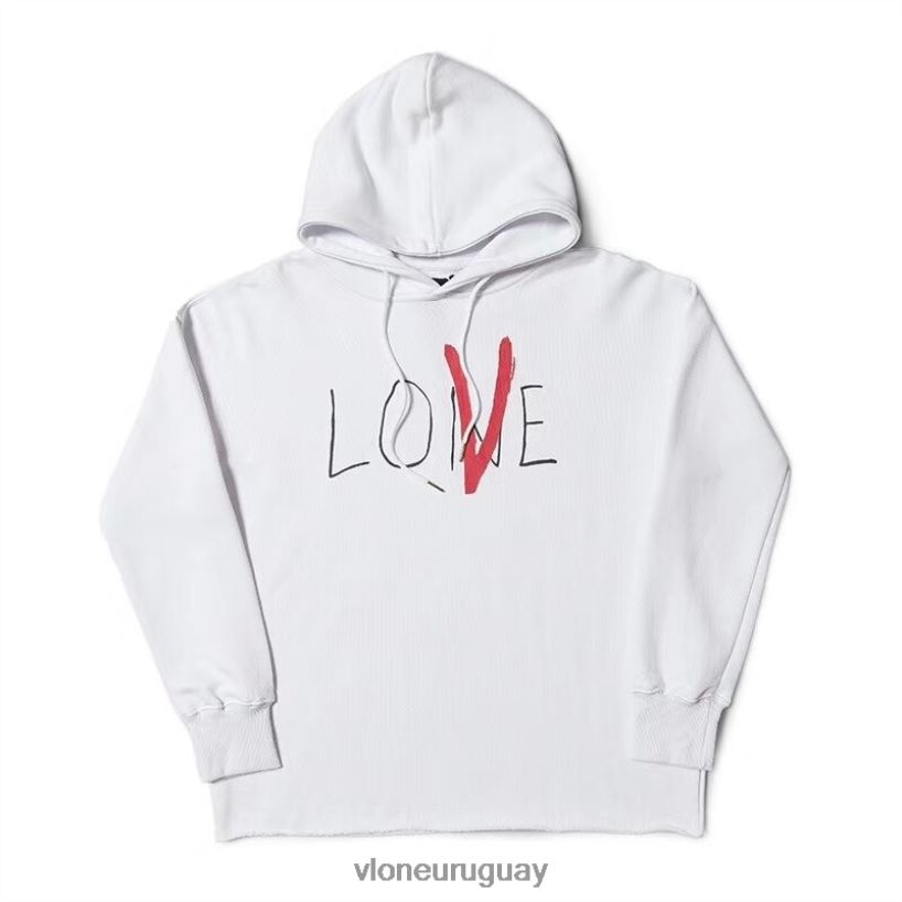 hombres Vlone amor vender sudadera con capucha gráfica de moda arriba 84H0B73