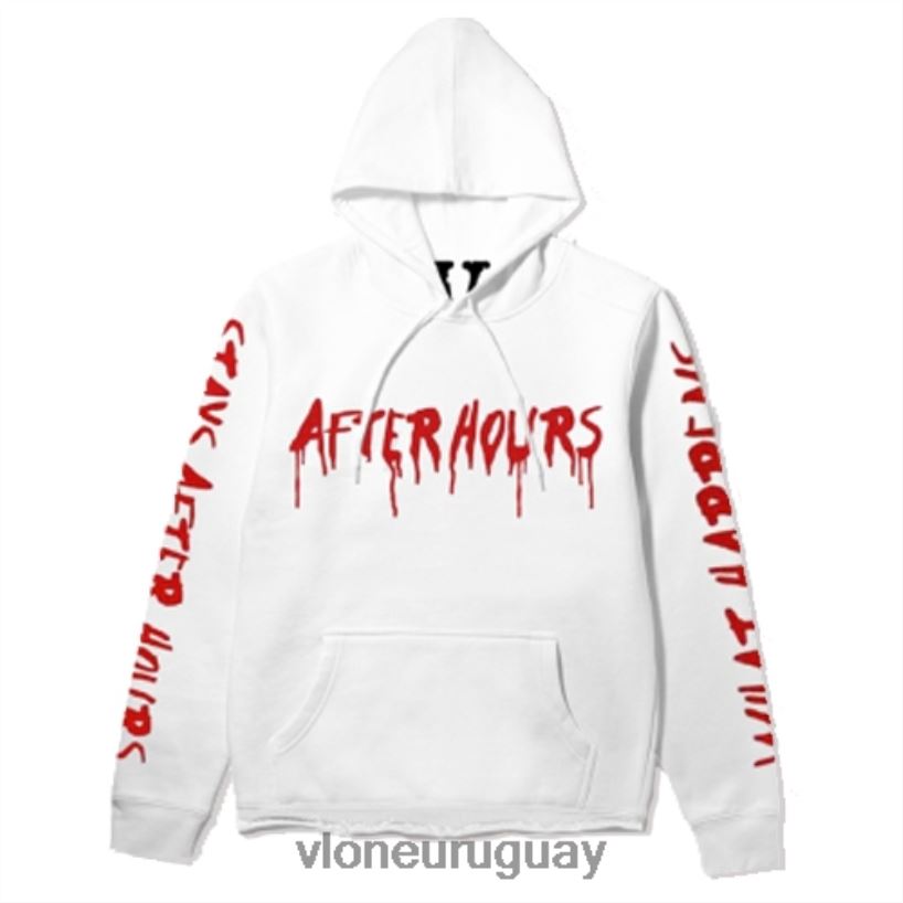 hombres Vlone sudadera con capucha de goteo de sangre after hours de theweeknd arriba 84H0B59