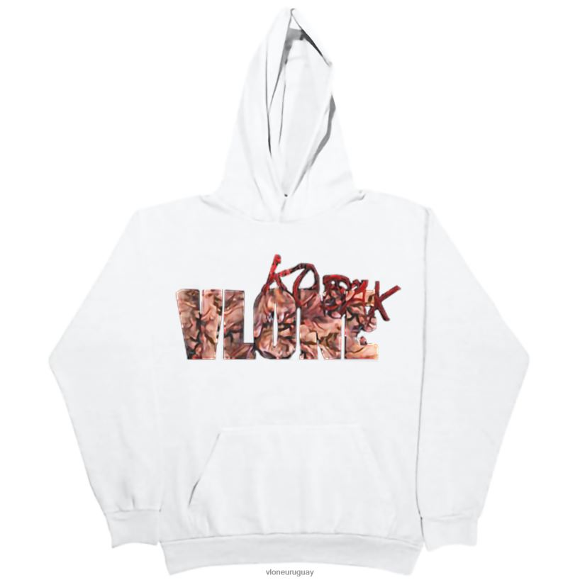 hombres Vlone sudadera kodak negra kb blanca arriba 84H0B51
