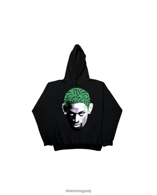 hombres Vlone sudadera rodman guepardo negro arriba 84H0B88