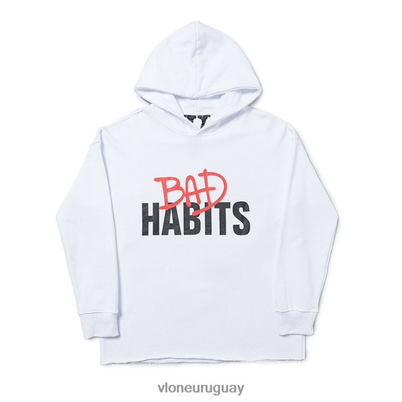hombres Vlone sudaderas con capucha harajuku malos hábitos arriba 84H0B66